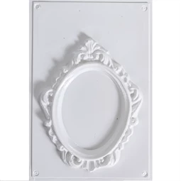Öntőforma gipszhez képkeret, ovál 29 x 18cm