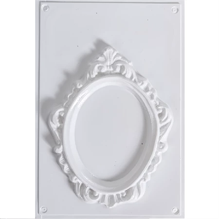 Öntőforma gipszhez képkeret, ovál 29 x 18cm