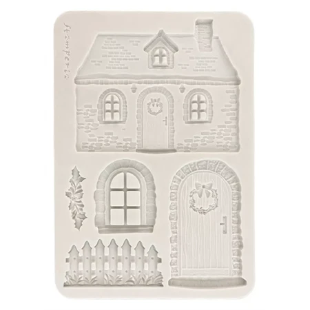 Öntőforma szilikon A/5 Christmas cottage