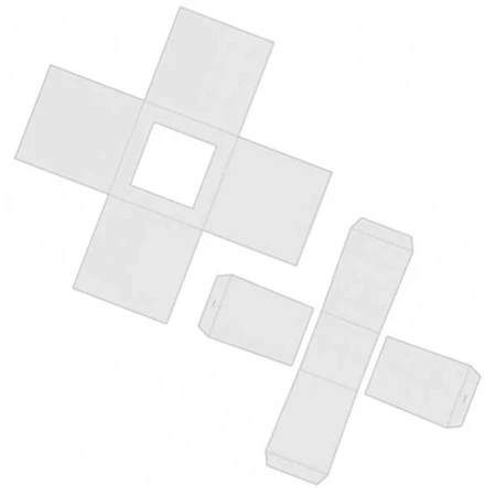 Öntőforma szilikon átlátszó Kocka 6x6x6cm 1db