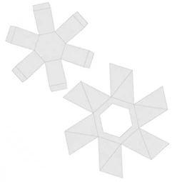 Öntőforma szilikon átlátszó geometrikus 7x7x5cm 1db