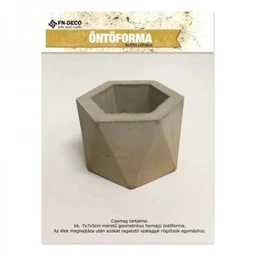 Öntőforma szilikon átlátszó geometrikus 7x7x5cm 1db