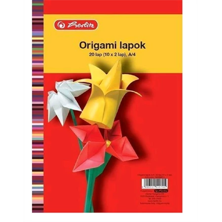 Origami papír A/4 20lap/csomag HERLITZ