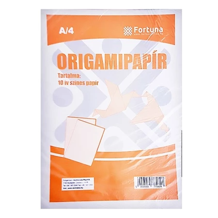 Origami papír A/4 20lap/csomag Fortuna