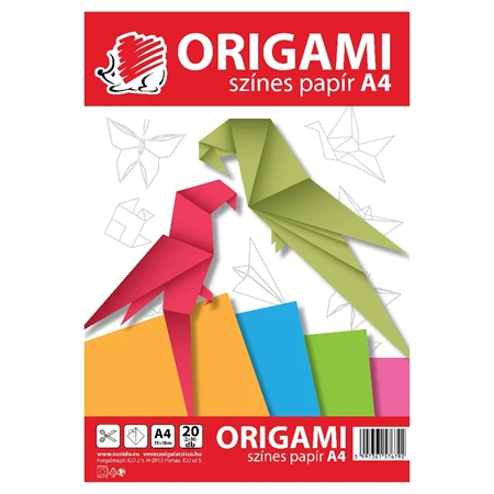 Origami papír A/4 20lap/csomag SÜNI