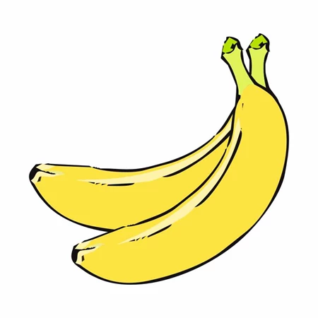 Óvodai címke, öntapadó matrica  A/5 méretben 35+12 jel banán