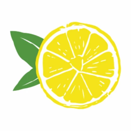 Óvodai címke, öntapadó matrica  A/5 méretben 35+12 jel citrom