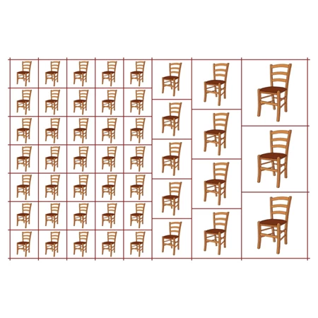 Óvodai címke, öntapadó matrica  A/5 méretben 35+12 jel szék