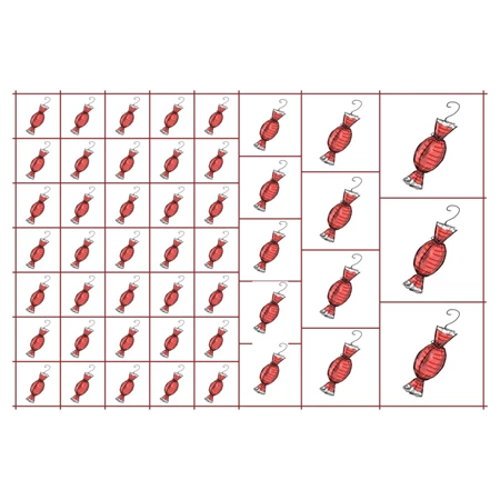 Óvodai címke, ruhára, textilre vasalható A/5 méretben 35+12 jel szaloncukor piros