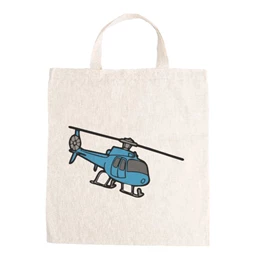 Óvodai jellel vászontáska 27x31x0,3cm méretben helikopter jel