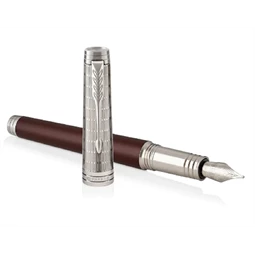 PARKER Duofold Royal Prestige töltőtoll cizellált piros test+ezüst klipsz