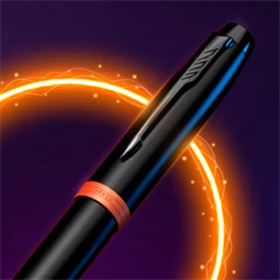 PARKER IM Professional Vibrant rollertoll fekete-narancs test+fekete klipsz