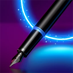 PARKER IM Professional Vibrant töltőtoll fekete-kék test+fekete klipsz