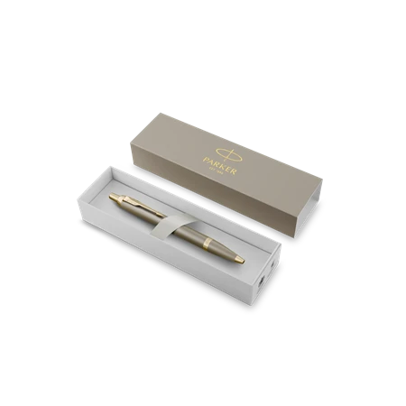 PARKER IM Royal Finishing Touch golyóstoll homokkő test, arany klipsz