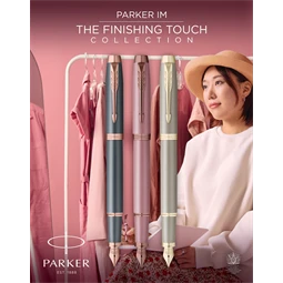 PARKER IM Royal Finishing Touch golyóstoll homokkő test, arany klipsz