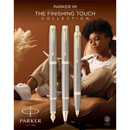 PARKER IM Royal Finishing Touch golyóstoll homokkő test, arany klipsz