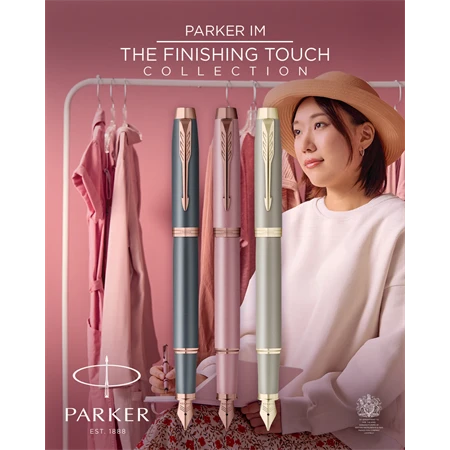 PARKER IM Royal Finishing Touch golyóstoll palaszürke test, arany klipsz