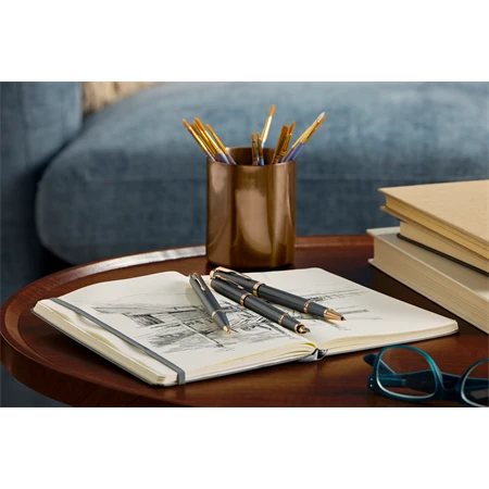 PARKER IM Royal Finishing Touch golyóstoll palaszürke test, arany klipsz