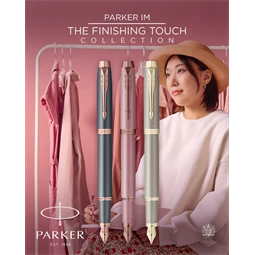 PARKER IM Royal Finishing Touch rollertoll palaszürke test, arany klipsz
