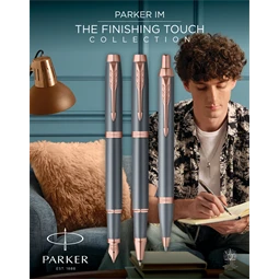 PARKER IM Royal Finishing Touch rollertoll palaszürke test, arany klipsz