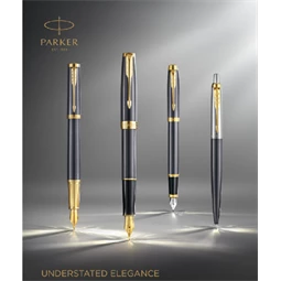PARKER IM Royal Grey golyóstoll szürke test+arany klipsz