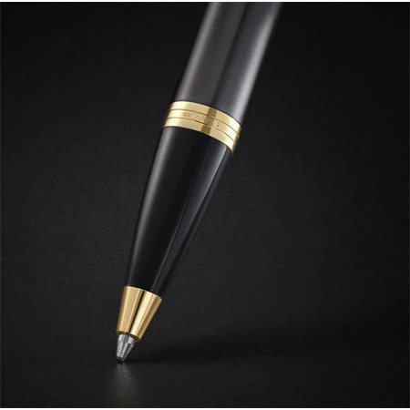 PARKER IM Royal Grey golyóstoll szürke test+arany klipsz