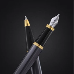 PARKER IM Royal Grey golyóstoll szürke test+arany klipsz