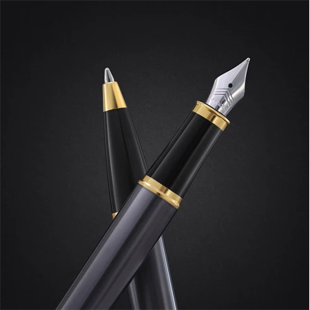 PARKER IM Royal Grey golyóstoll szürke test+arany klipsz