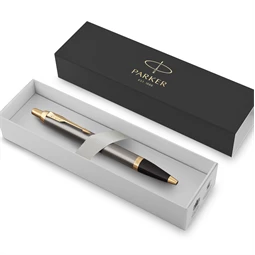 PARKER IM Royal Grey golyóstoll szürke test+arany klipsz