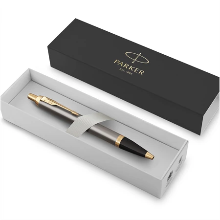 PARKER IM Royal Grey golyóstoll szürke test+arany klipsz