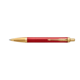 PARKER IM Royal Premium golyóstoll cizellált piros test+arany klipsz