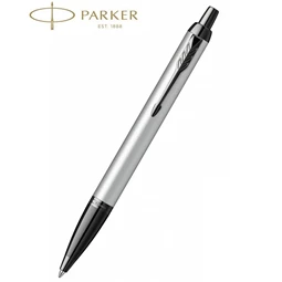 PARKER IM Royal  golyóstoll BLACK EDITION szürke test+fekete klipsz