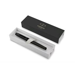 PARKER IM Royal  rollertoll BLACK EDITION matt fekete test+fekete klipsz