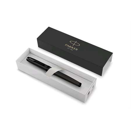 PARKER IM Royal  rollertoll BLACK EDITION matt fekete test+fekete klipsz