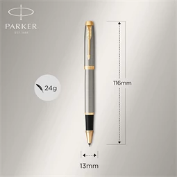 PARKER IM Royal rollertoll ezüst test+arany klipsz