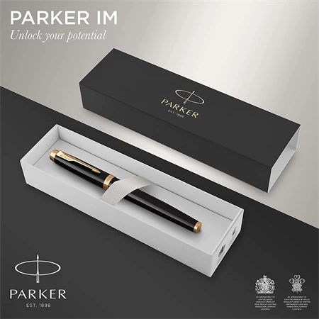 PARKER IM Royal rollertoll fekete test+arany klipsz