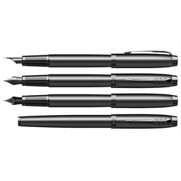 PARKER IM Royal  töltőtoll BLACK EDITION fekete test+fekete klipsz