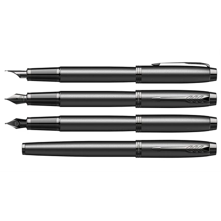 PARKER IM Royal  töltőtoll BLACK EDITION fekete test+fekete klipsz