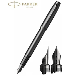 PARKER IM Royal  töltőtoll BLACK EDITION fekete test+fekete klipsz