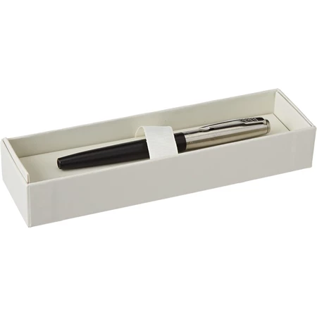 PARKER Jotter Royal BOND STREET töltőtoll fekete - acél test, ezüst szinű klipsz