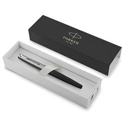 PARKER Jotter Royal BOND STREET töltőtoll fekete - acél test, ezüst szinű klipsz