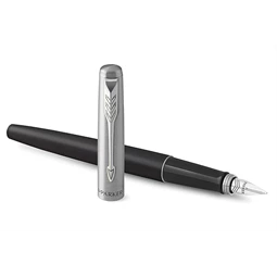 PARKER Jotter Royal BOND STREET töltőtoll fekete - acél test, ezüst szinű klipsz