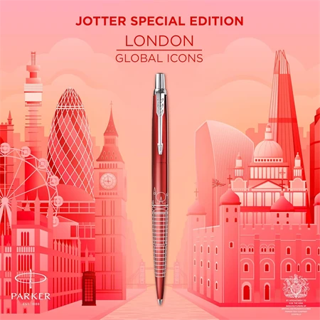 PARKER Jotter Royal Special Edition London golyóstoll ezüst klipsz