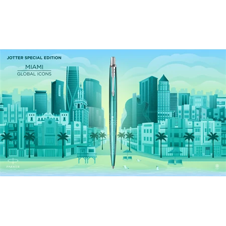PARKER Jotter Royal Special Edition Miami golyóstoll ezüst klipsz