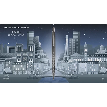 PARKER Jotter Royal Special Edition Paris golyóstoll ezüst klipsz