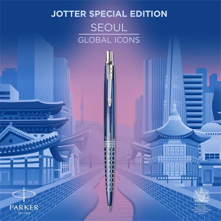 PARKER Jotter Royal Special Edition Seoul golyóstoll ezüst klipsz