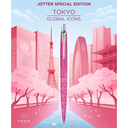 PARKER Jotter Royal Special Edition Tokyo golyóstoll ezüst klipsz