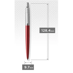 PARKER Jotter Royal golyóstoll Kensington piros test+ezüst klipsz