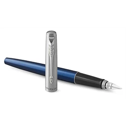 PARKER Jotter Royal töltőtoll kék - acél test, ezüst szinű klipsz