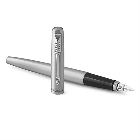 PARKER Jotter Royal töltőtoll rozsdamentes acél test, ezüst szinű klipsz